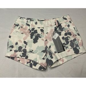 Dear John NWT Women's American Classic Cuffed Shorts‎ Size 26 White Floral